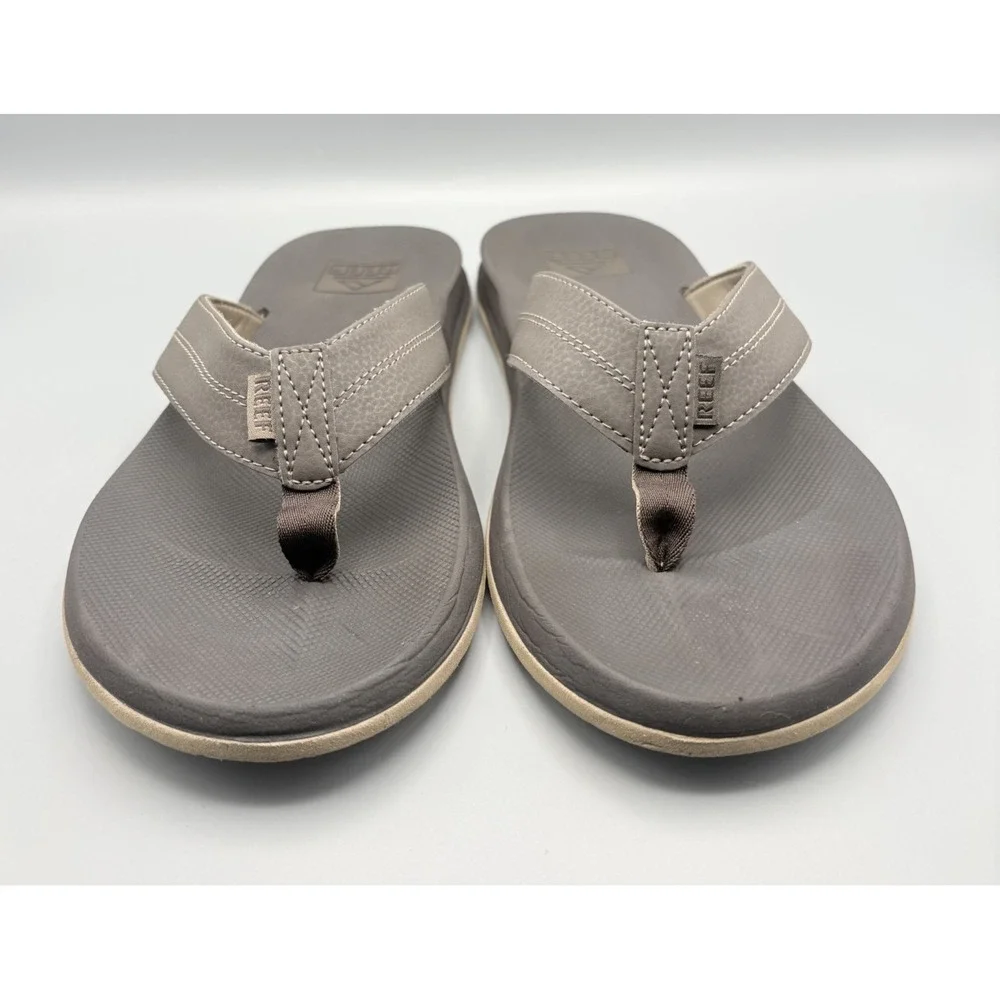 Reef Element TQT Sandals Men's Size 14 Brown Thong Flip Flop Bottle Opener